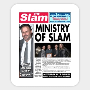 The Slam News Paper - Ministry Of Slam Sticker